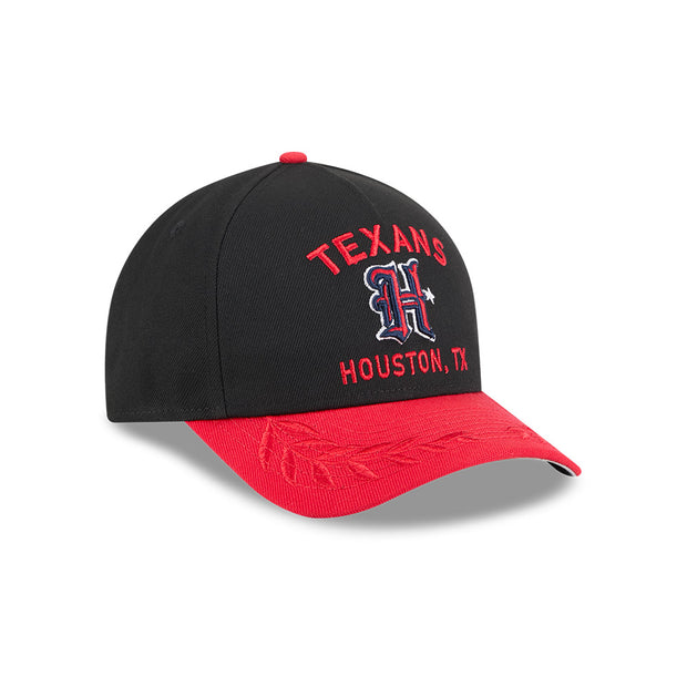 New Era 9Forty Mid Crown A-Frame NFL 25 Draft Houston Texans Black