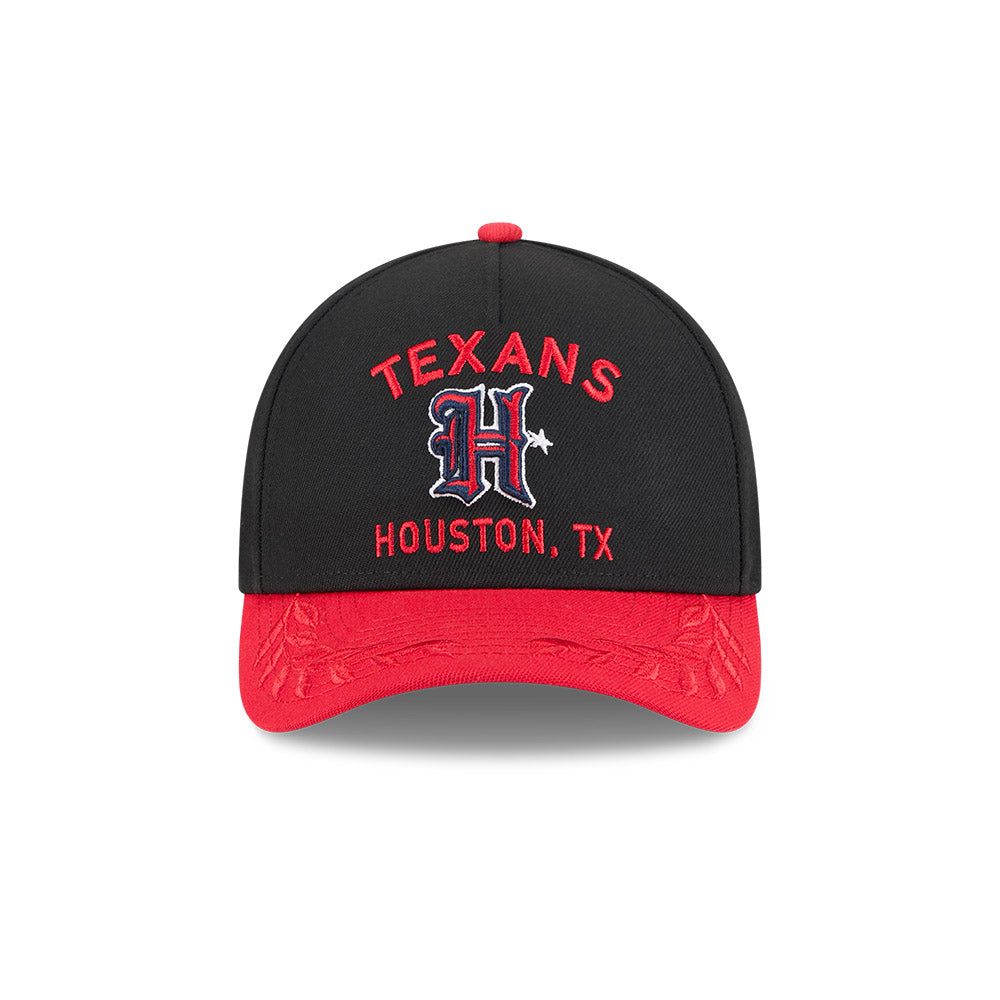 New Era 9Forty Mid Crown A-Frame NFL 25 Draft Houston Texans Black