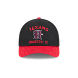 New Era 9Forty Mid Crown A-Frame NFL 25 Draft Houston Texans Black