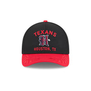 New Era 9Forty Mid Crown A-Frame NFL 25 Draft Houston Texans Black