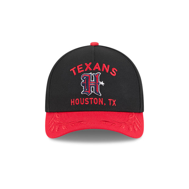 New Era 9Forty Mid Crown A-Frame NFL 25 Draft Houston Texans Black