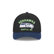 New Era 9Forty Mid Crown A-Frame NFL 25 Draft Seattle Seahawks Black