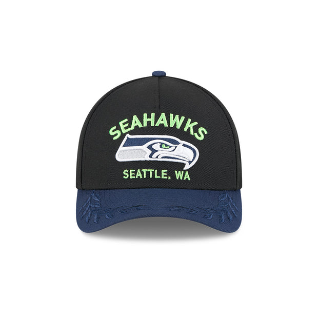 New Era 9Forty Mid Crown A-Frame NFL 25 Draft Seattle Seahawks Black