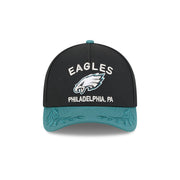 New Era 9Forty Mid Crown A-Frame NFL 25 Draft Philadelphia Eagles Black