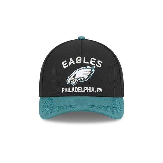 New Era 9Forty Mid Crown A-Frame NFL 25 Draft Philadelphia Eagles Black