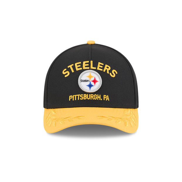 New Era 9Forty Mid Crown A-Frame NFL 25 Draft Pittsburgh Steelers Black