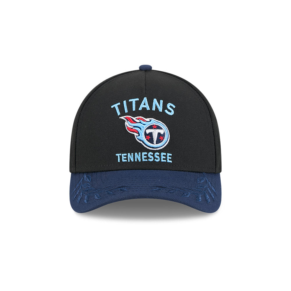 New Era 9Forty Mid Crown A-Frame NFL 25 Draft Tennessee Titans Black