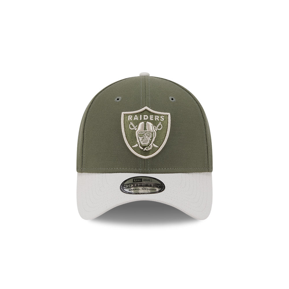 New Era 39Thirty NFL Olive Stone 2Tone Las Vegas Raiders