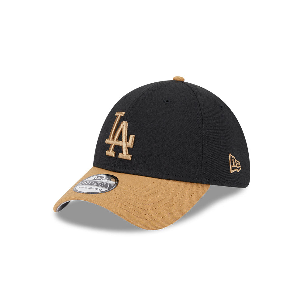 New Era 39Thirty MLB Black Wheat Los Angeles Dodgers