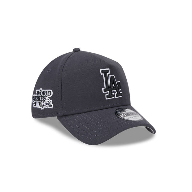 New Era 39Thirty A-Frame MLB Graphite World Series Los Angeles Dodgers