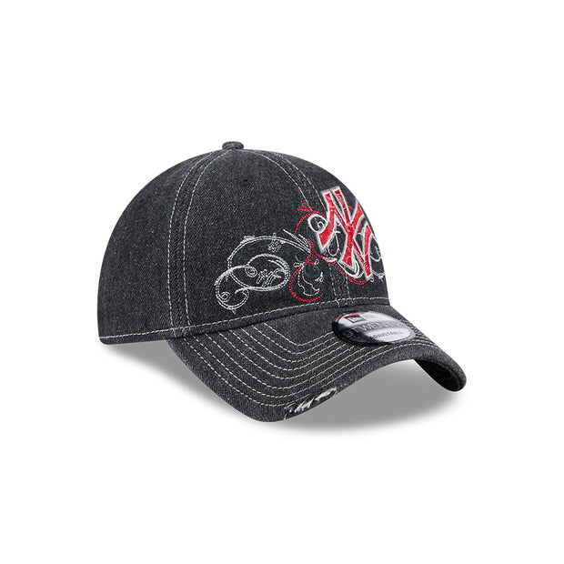 New Era 9Twenty MLB Millenium Denim New York Yankees Black Denim