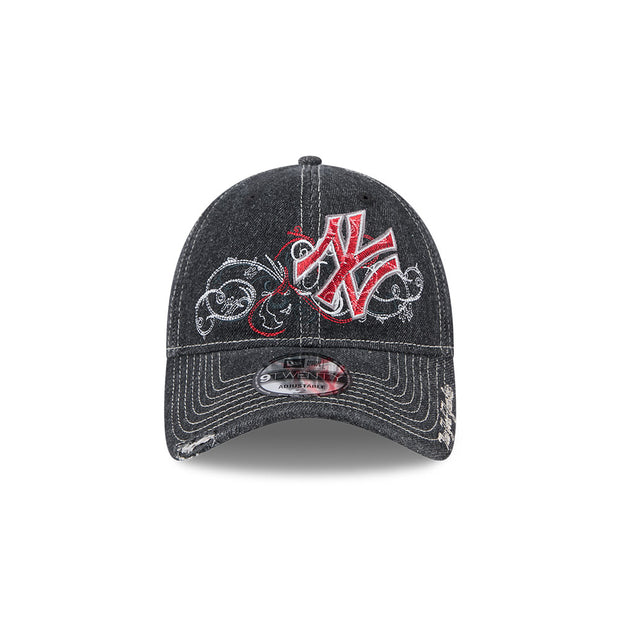 New Era 9Twenty MLB Millenium Denim New York Yankees Black Denim