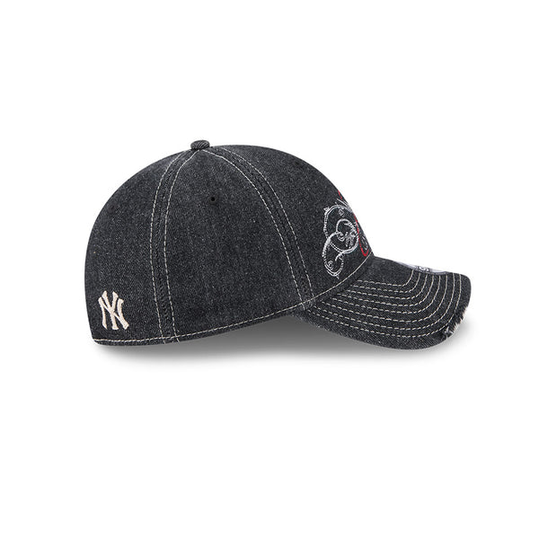 New Era 9Twenty MLB Millenium Denim New York Yankees Black Denim