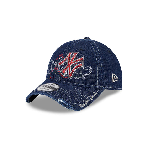 New Era 9Twenty MLB Millenium Denim New York Yankees Navy Denim