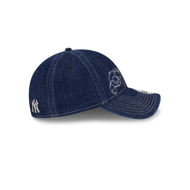 New Era 9Twenty MLB Millenium Denim New York Yankees Navy Denim