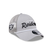 New Era 9Forty Trucker NFL Team Script Las Vegas Raiders Grey