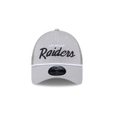 New Era 9Forty Trucker NFL Team Script Las Vegas Raiders Grey