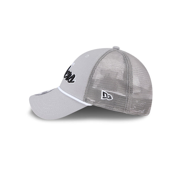 New Era 9Forty Trucker NFL Team Script Las Vegas Raiders Grey