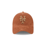 New Era 9Forty A-Frame MLB Enhanced Cord New York Mets Dark Wheat