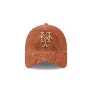 New Era 9Forty A-Frame MLB Enhanced Cord New York Mets Dark Wheat