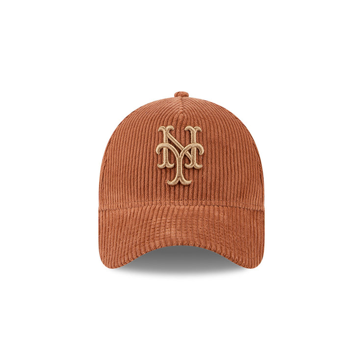 New Era 9Forty A-Frame MLB Enhanced Cord New York Mets Dark Wheat