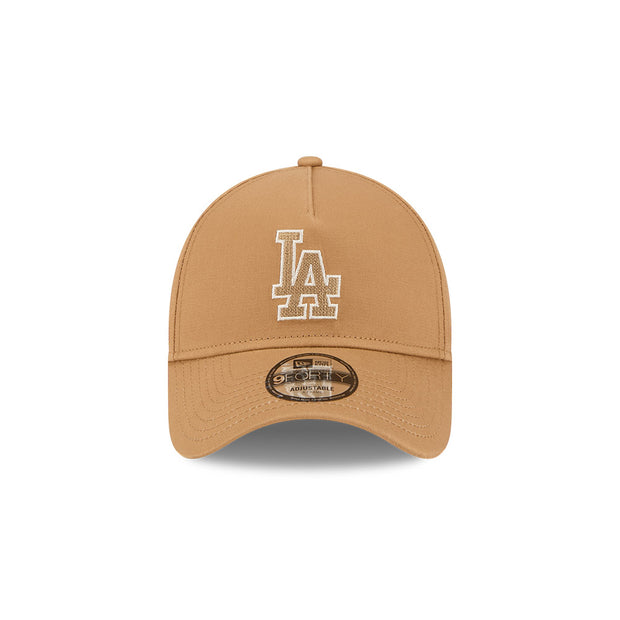 New Era 9Forty A-Frame MLB Earth Tonal Chainstitch Los Angeles Dodgers Wheat