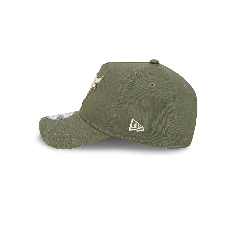 New Era 9Forty A-Frame NBA Earth Tonal Chainstitch Chicago Bulls Olive