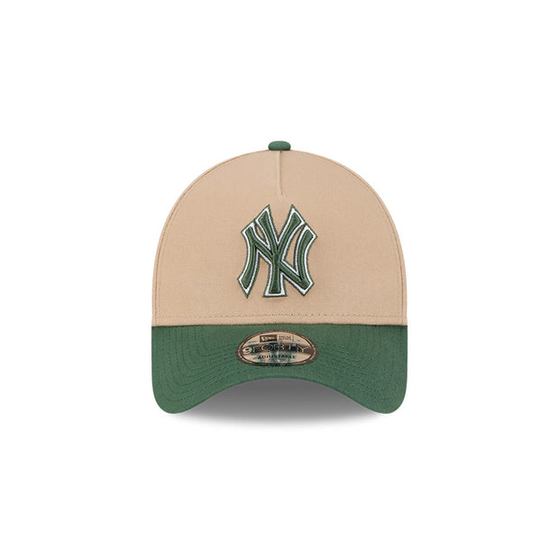 New Era 9Forty A-Frame MLB Camel 2Tone World Series New York Yankees Pine Green