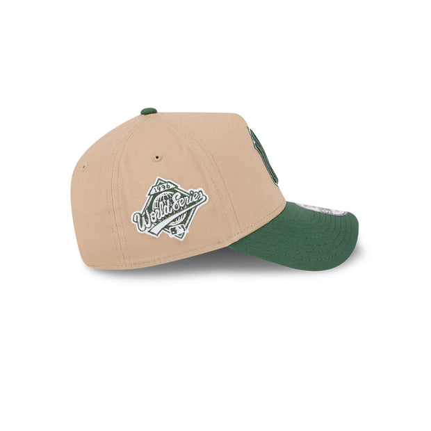 New Era 9Forty A-Frame MLB Camel 2Tone World Series New York Yankees Pine Green