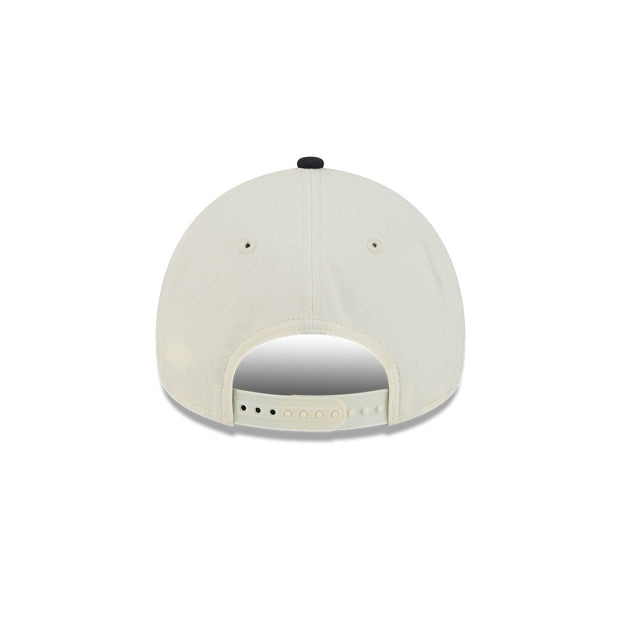 New Era 9Forty A-Frame MLB Side Script New York Yankees Chrome Navy