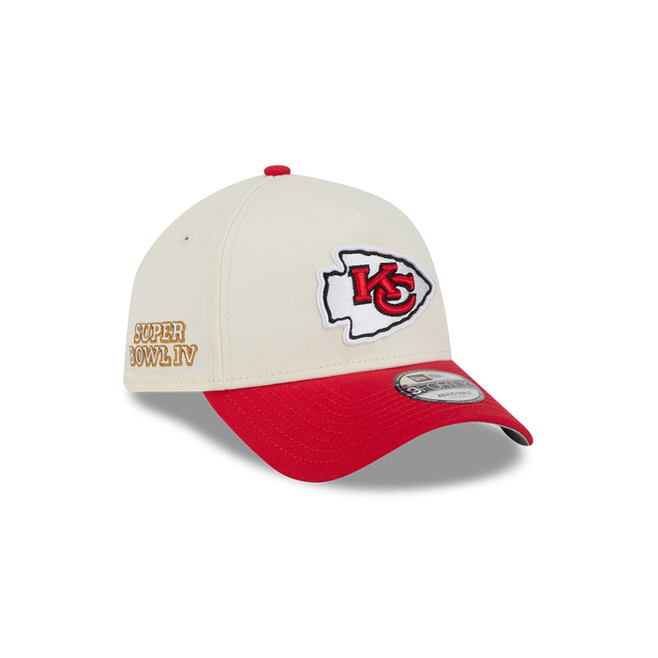 New Era 9Forty A-Frame NFL Superbowl 2Tone Kansas City Chiefs Chrome White
