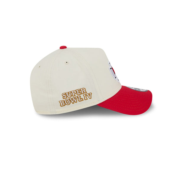New Era 9Forty A-Frame NFL Superbowl 2Tone Kansas City Chiefs Chrome White