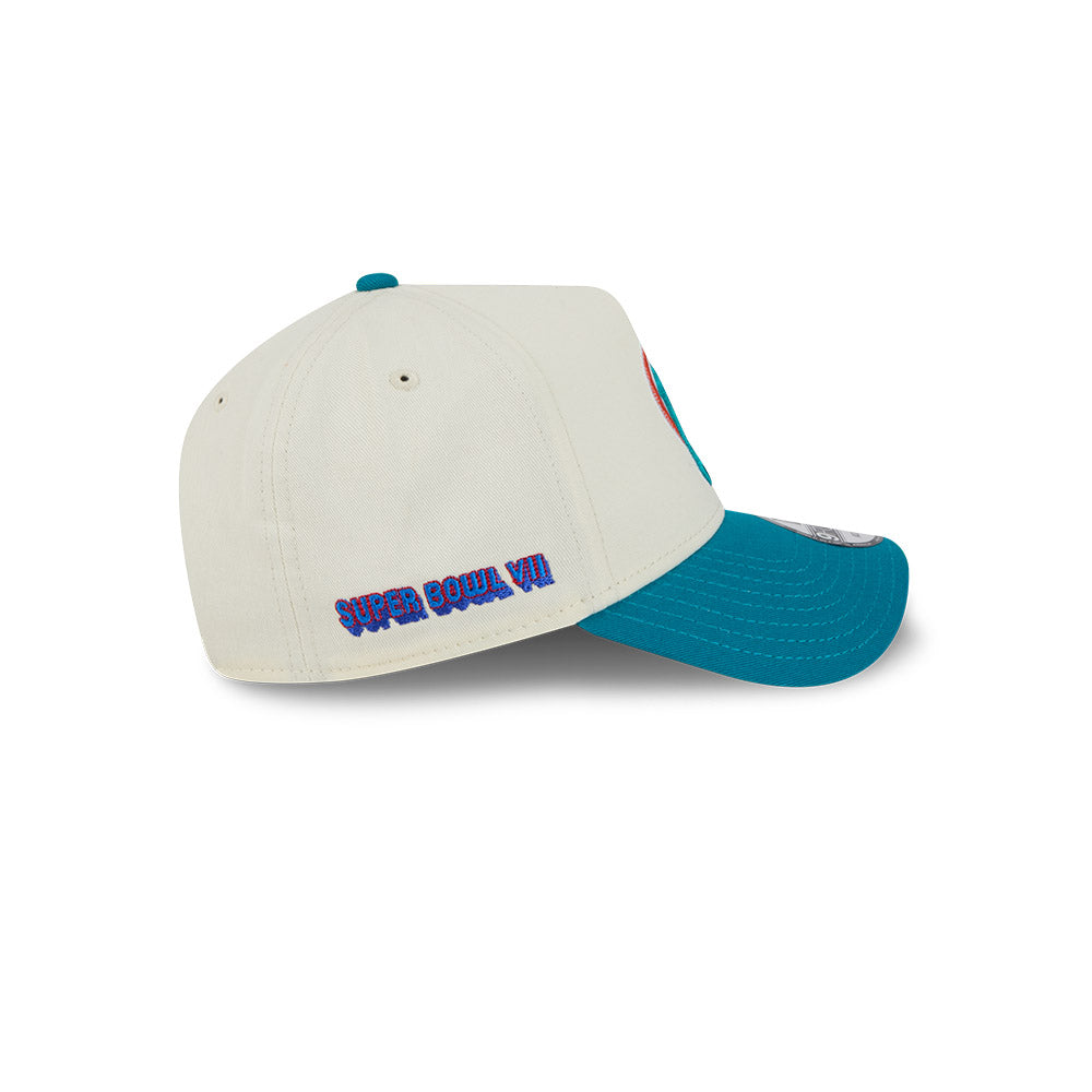 New Era 9Forty A-Frame NFL Superbowl 2Tone Miami Dolphins Chrome White