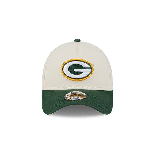 New Era 9Forty A-Frame NFL Superbowl 2Tone Green Bay Packers Chrome White
