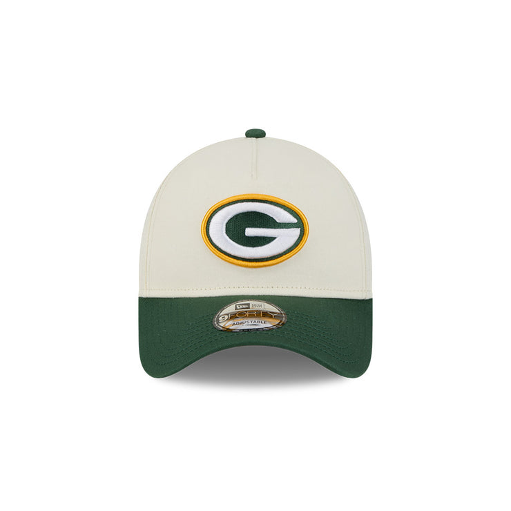 New Era 9Forty A-Frame NFL Superbowl 2Tone Green Bay Packers Chrome White