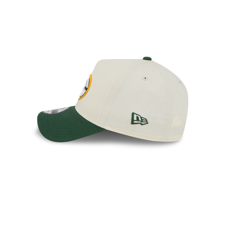 New Era 9Forty A-Frame NFL Superbowl 2Tone Green Bay Packers Chrome White