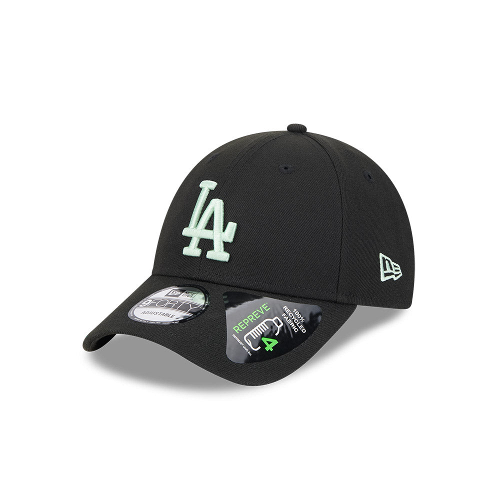 New Era 9Forty Snapback MLB Peppermint Repreve Los Angeles Dodgers Black