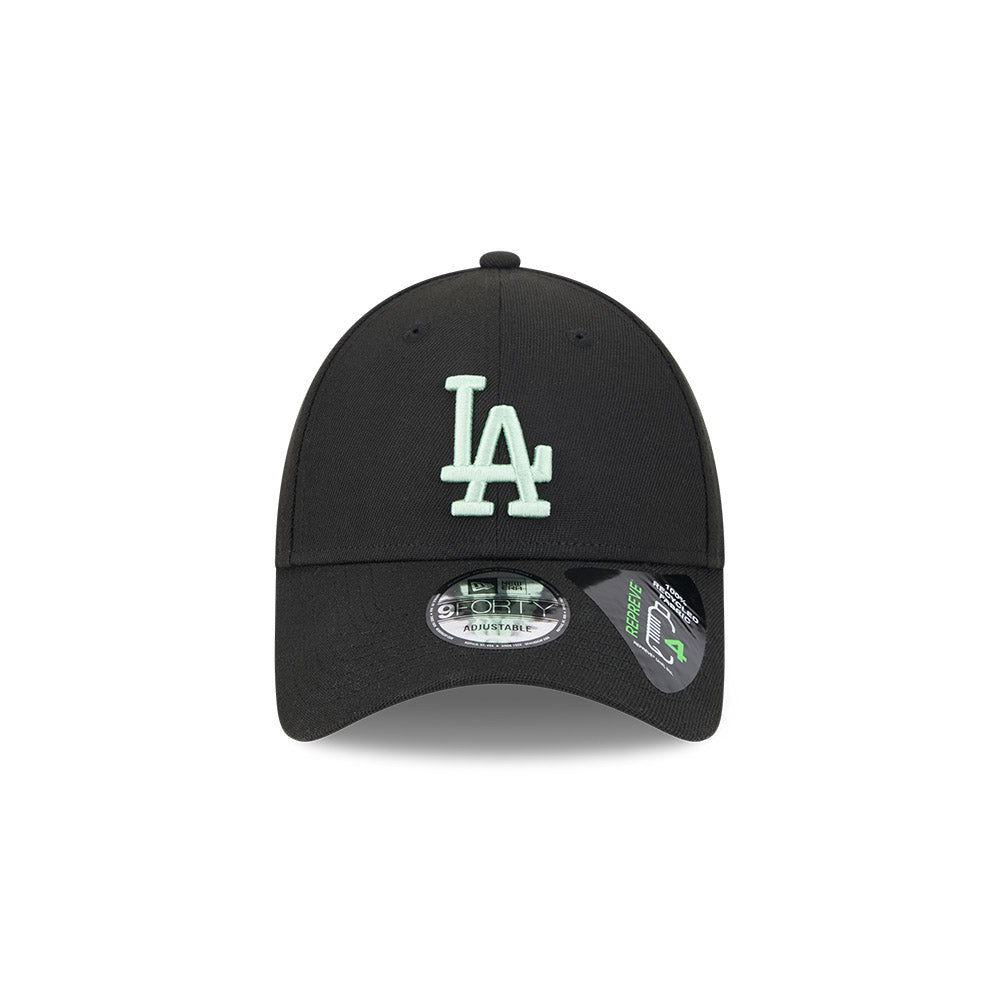 New Era 9Forty Snapback MLB Peppermint Repreve Los Angeles Dodgers Black
