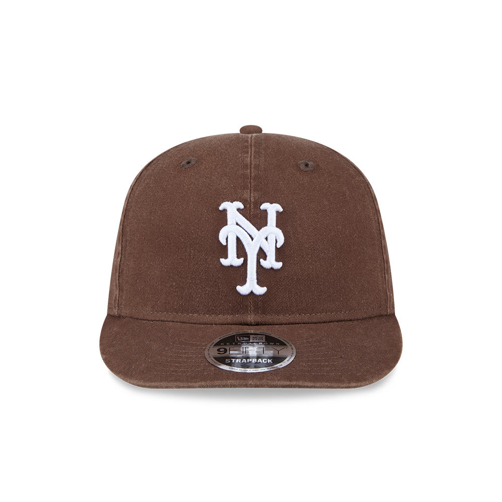 New Era 9Fifty Retro Crown MLB Washed Earthtone New York Yankees Walnut