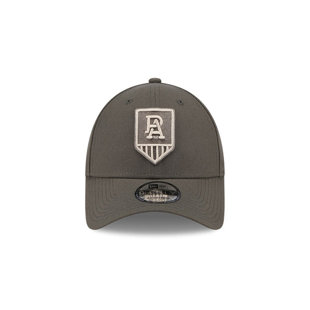 New Era 9Forty AFL 2025 Dusty Charcoal Port Adelaide Power