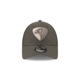 New Era 9Forty AFL 2025 Dusty Charcoal Hawthorn Hawks