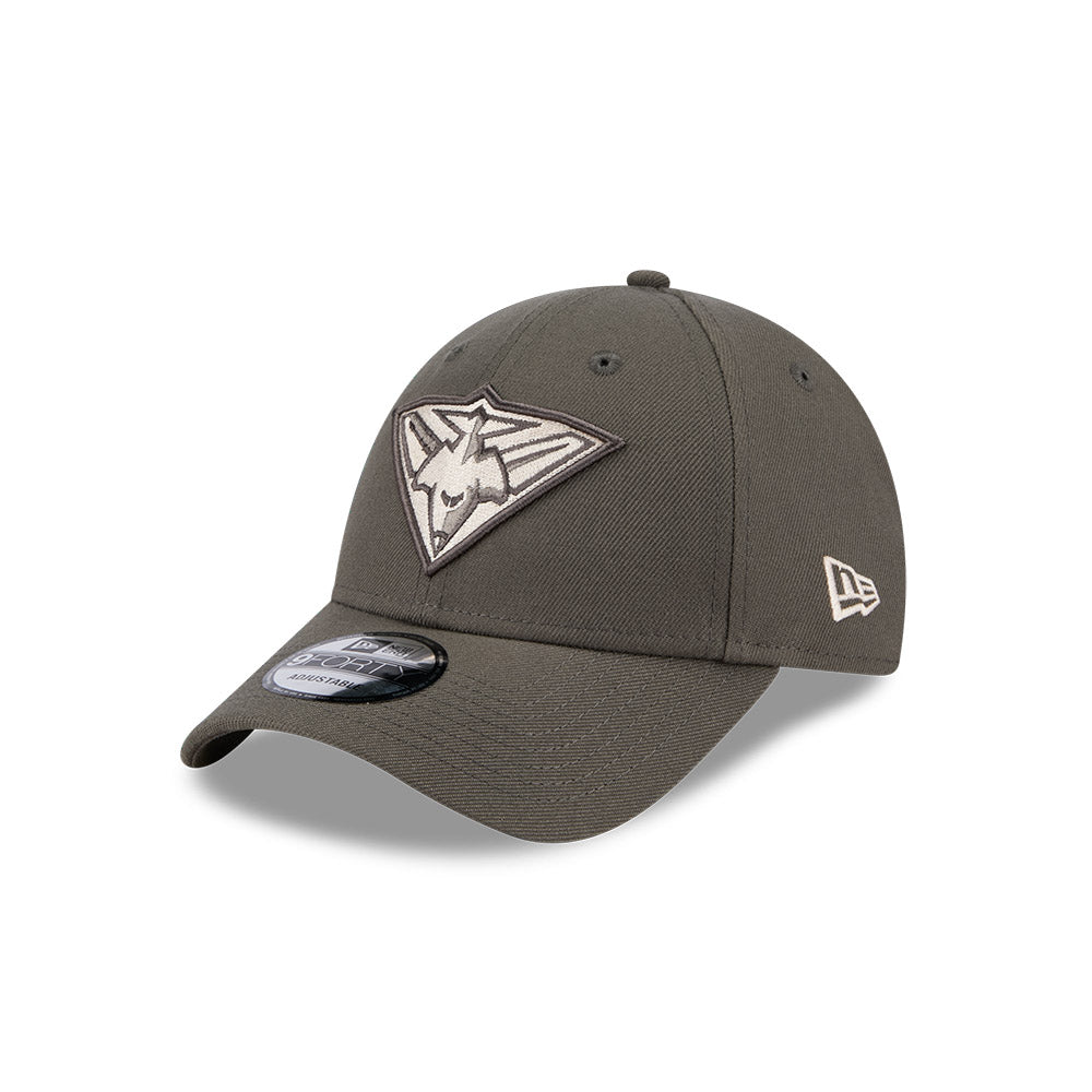 New Era 9Forty AFL 2025 Dusty Charcoal Essendon Bombers
