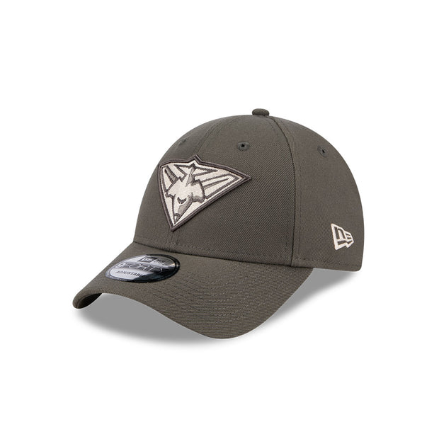 New Era 9Forty AFL 2025 Dusty Charcoal Essendon Bombers