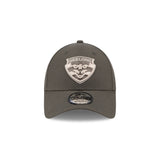 New Era 9Forty AFL 2025 Dusty Charcoal Geelong Cats