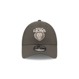 New Era 9Forty AFL 2025 Dusty Charcoal Brisbane Lions