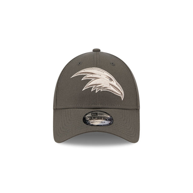 New Era 9Forty AFL 2025 Dusty Charcoal Adelaide Crows