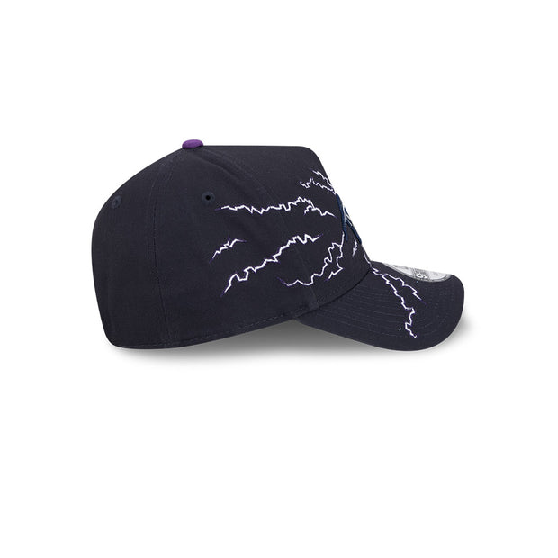 New Era 9Forty A-Frame NRL 2025 Electric Melbourne Storm Black