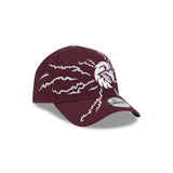 New Era 9Forty A-Frame NRL 2025 Electric Manly Warringah Sea Eagles Maroon