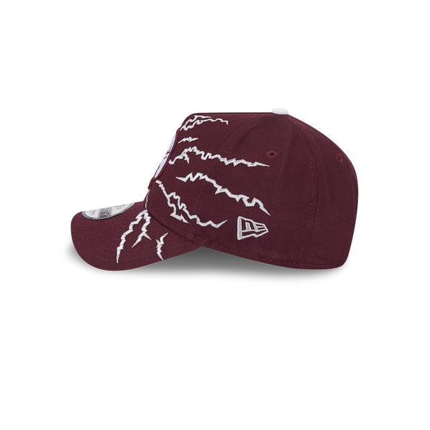 New Era 9Forty A-Frame NRL 2025 Electric Manly Warringah Sea Eagles Maroon