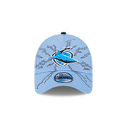 New Era 9Forty A-Frame NRL 2025 Electric Cronulla-Sutherland Sharks Light Blue